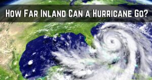 how far inland can a hurricane go