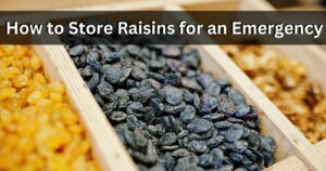 how to store raisins for an emergency